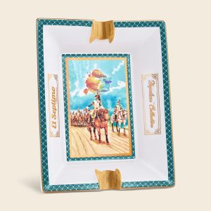 Emperor Napoleon Luxury Porcelain Ashtray